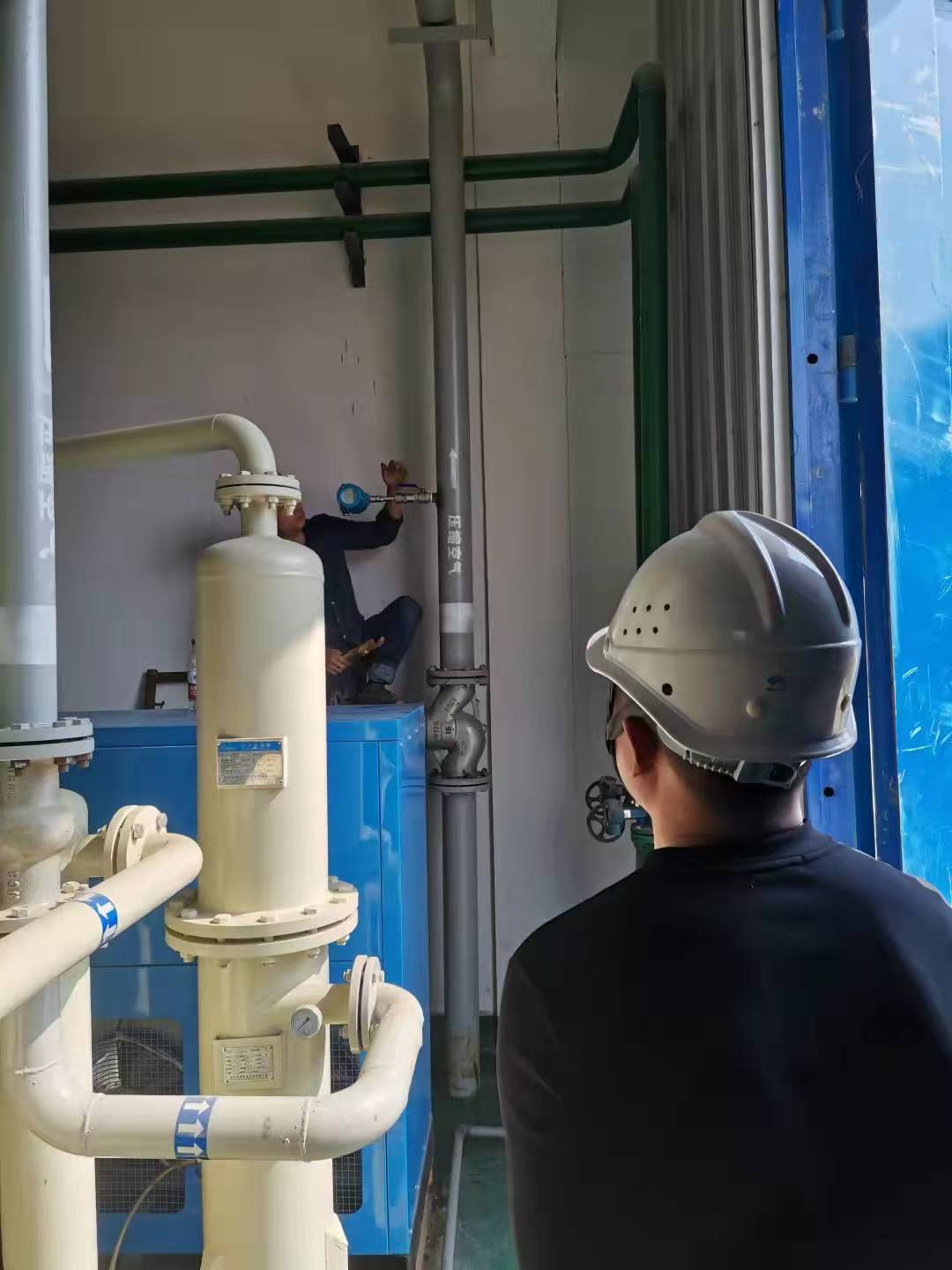 熱式氣體質量流量計在壓縮空氣管路上安裝